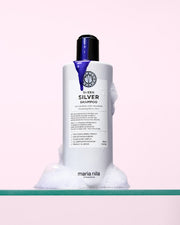 Maria Nila Sheer Silver Shampoo, åben, så produktet kan ses