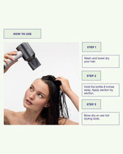 Sådan bruger du Maria Nila Quick Dry Heat Spray