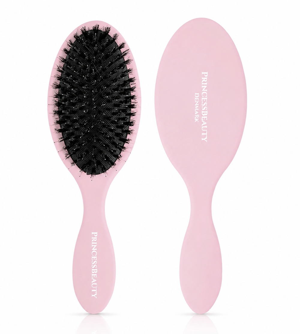 PrincessBeauty hårbørste, stor, lyserød